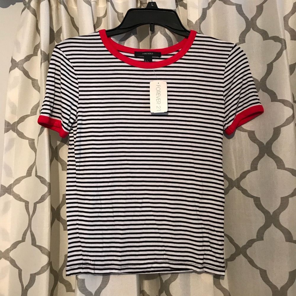 Striped Ringer Tee